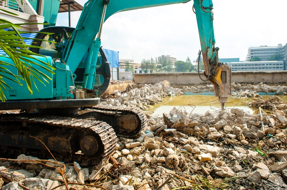 pool demolition